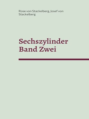 cover image of Sechszylinder Band Zwei